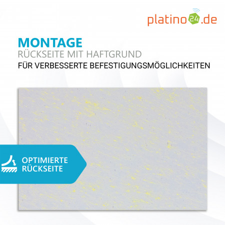 Schallabsorber aus Basotect B ®, 3 Absorberelemente Rechteck mit Fase, 825x550x50mm - Weiß