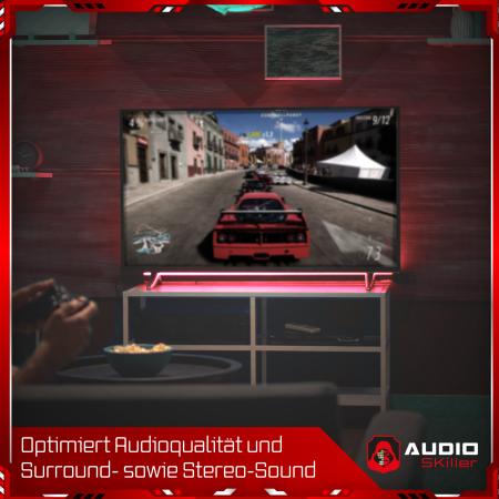 AUDIO SKiller 8 Schallabsorber Set #02 Level UP aus Basotect G+® mit Akustikfilz/Akustikverbesserung für Gamer, Streamer, Youtuber