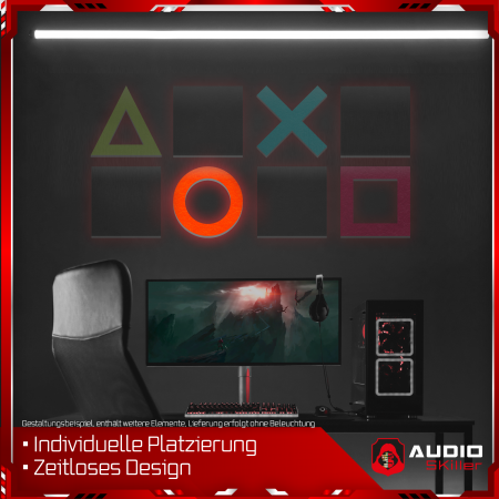 AUDIO SKiller 1 Schallabsorber Element Level UP Ronde aus Basotect G+® mit Akustikfilz in Orange/Akustikverbesserung für Gamer, Streamer, Youtuber