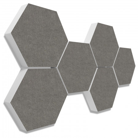 6 absorbers honeycomb shape made of Basotect ® G+ each 300 x 300 x 70mm Colore DARK BLUE