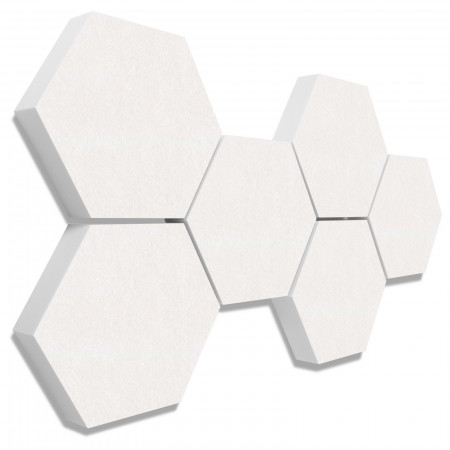 6 absorbers honeycomb shape made of Basotect ® G+ each 300 x 300 x 70mm Colore DARK BLUE