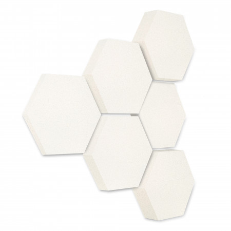 Edition LOFT Honeycomb - 6 Absorber aus Basotect ® - Farbe: Snow
