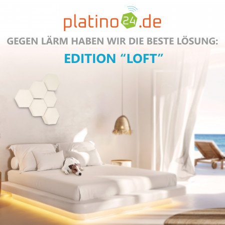 Edition LOFT Honeycomb - 6 Absorber aus Basotect ® - Farbe: Snow