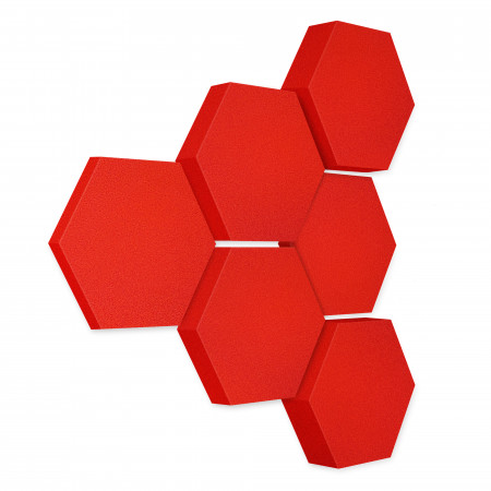 Edition LOFT Honeycomb - 6 absorbers made of Basotect ® - Colour: Red Pepper