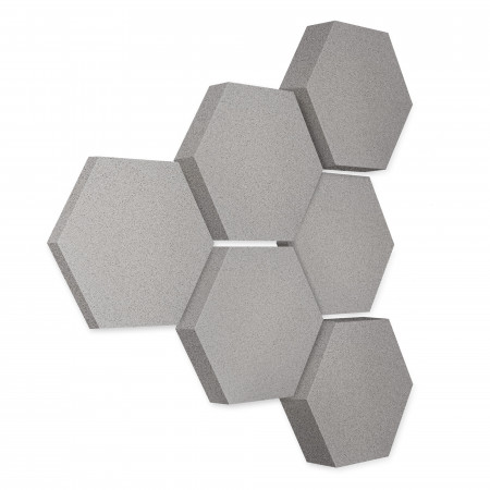 Edition LOFT Honeycomb - 6 Absorber aus Basotect ® - Farbe: Platinum