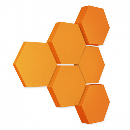 Edition LOFT Honeycomb - 6 Absorber aus Basotect ® - Farbe: Juice