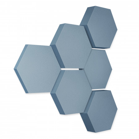 Edition LOFT Honeycomb - 6 Absorber aus Basotect ® - Farbe: Scandic