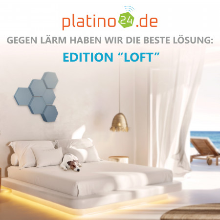 Edition LOFT Honeycomb - 6 Absorber aus Basotect ® - Farbe: Scandic