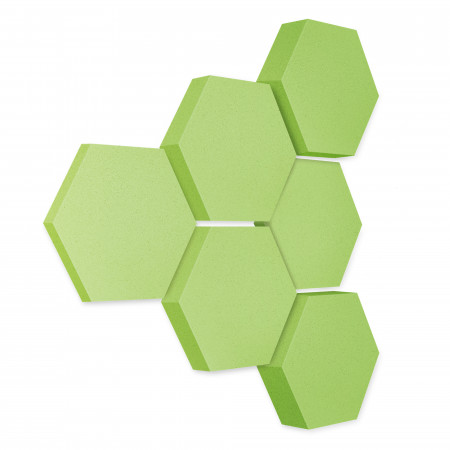 Edition LOFT Honeycomb - 6 absorbers made of Basotect ® - Colour: Lime