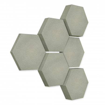 Edition LOFT Honeycomb - 6 Absorber aus Basotect ® - Farbe: Concrete