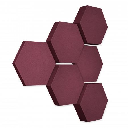 Edition LOFT Honeycomb - 6 Absorber aus Basotect ® - Farbe: Blackberry