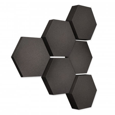 Edition LOFT Honeycomb - 6 Absorber aus Basotect ® - Farbe: Anthracite