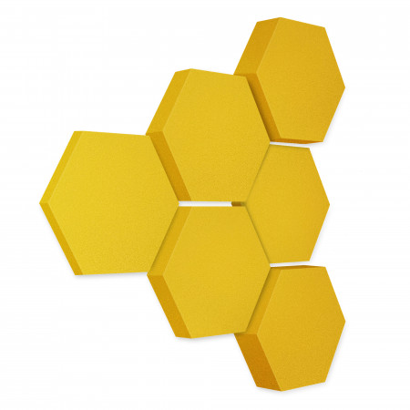 Edition LOFT Honeycomb - 6 Absorber aus Basotect ® - Farbe: Bibo