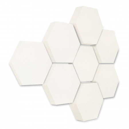 Edition LOFT Honeycomb - 8 Absorber aus Basotect ® - Farbe: Snow