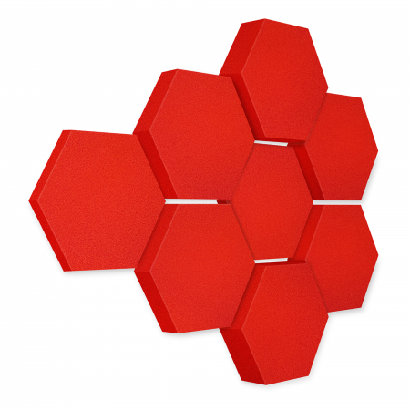 Edition LOFT Honeycomb - 8 absorbers made of Basotect ® - Colour: Red Pepper