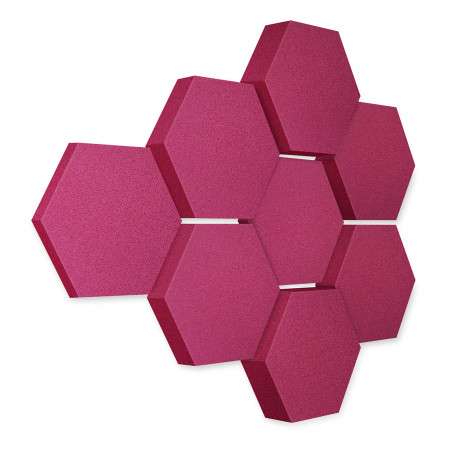 Edition LOFT Honeycomb - 8 absorbers made of Basotect ® - Colour: Crimson