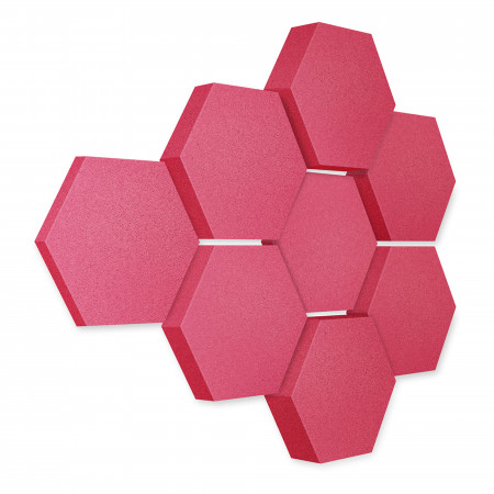 Edition LOFT Honeycomb - 8 Absorber aus Basotect ® - Farbe: Magenta