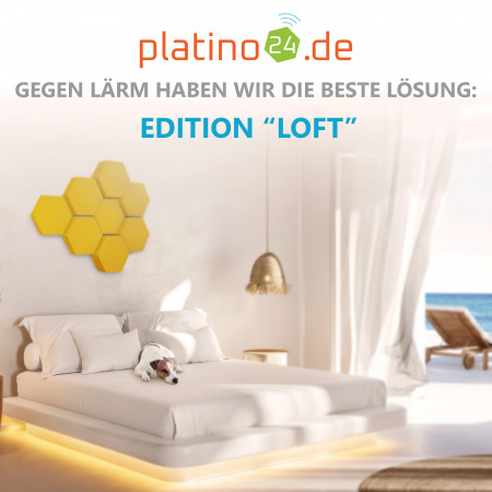 Edition LOFT Honeycomb - 8 Absorber aus Basotect ® - Farbe: Bibo