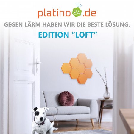 Edition LOFT Honeycomb - 8 Absorber aus Basotect ® - Farbe: Juice