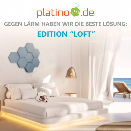 Edition LOFT Honeycomb - 8 Absorber aus Basotect ® - Farbe: Scandic