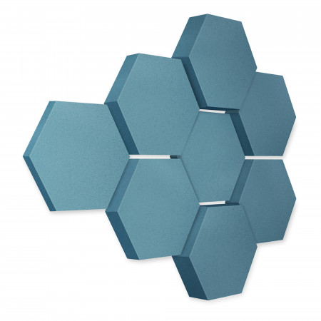 Edition LOFT Honeycomb - 8 Absorber aus Basotect ® - Farbe: Maritim