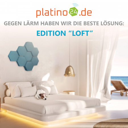 Edition LOFT Honeycomb - 8 Absorber aus Basotect ® - Farbe: Maritim