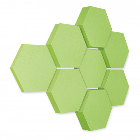 Edition LOFT Honeycomb - 8 Absorber aus Basotect ® - Farbe: Lime