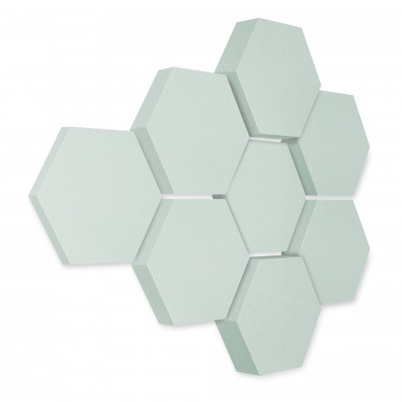 Edition LOFT Honeycomb - 8 Absorber aus Basotect ® - Farbe: Aqua