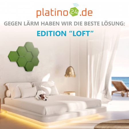 Edition LOFT Honeycomb - 8 Absorber aus Basotect ® - Farbe: Kermit