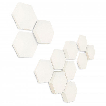 Edition LOFT Honeycomb - 12 Absorber aus Basotect ® - Farbe: Snow