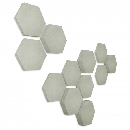 Edition LOFT Honeycomb - 12 absorbers made of Basotect ® - Colour: Concrete