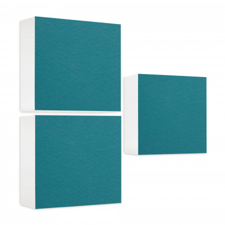 Schallabsorber aus Basotect ® G+ / 3x Regaleinsatz passend z.B. für IKEA KALLAX oder EXPEDIT - Set 07