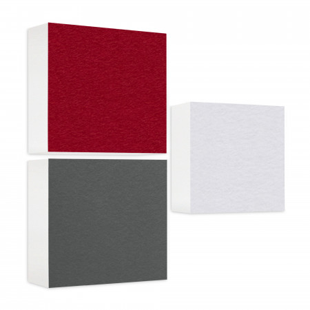 Sound absorber made of Basotect ® G+ / 3x shelf insert suitable for example for IKEA KALLAX or EXPEDIT - Set 10