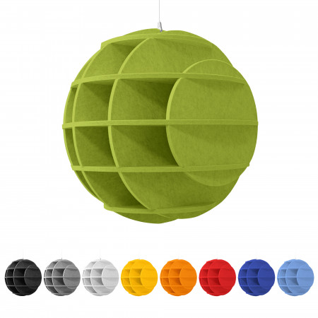 SATELLITE 3D acoustic object sphere MONO for optimal room acoustics, INNOVATIVE DESIGN / DM: 58 cm