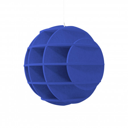 „SATELLITE“ 3D-Akustik-Objekt Kugel MONO für optimale Raumakustik, INNOVATIVES DESIGN / DM: 58 cm