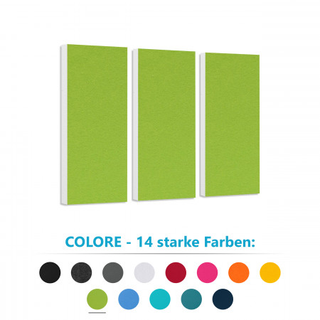 Sound absorber set Colore made of Basotect G+< 3 elements >