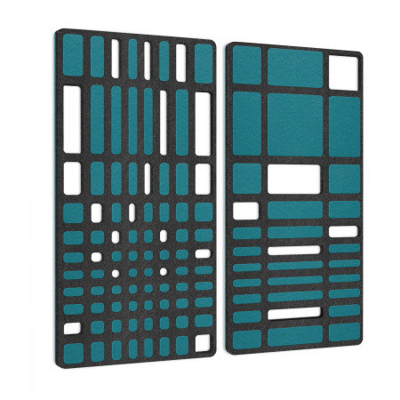 „MANHATTAN“ 2er-Set Akustik-Objekt / Wandpaneele für optimale Raumakustik / INNOVATIVES DESIGN / 100 x 100cm