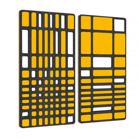„MANHATTAN“ 2er-Set Akustik-Objekt / Wandpaneele für optimale Raumakustik / INNOVATIVES DESIGN / 100 x 100cm