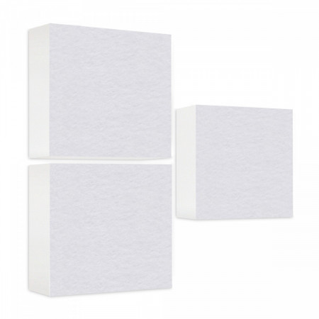 Schallabsorber aus Basotect ® G+ / 3x Regaleinsatz passend z.B. für IKEA KALLAX oder EXPEDIT
