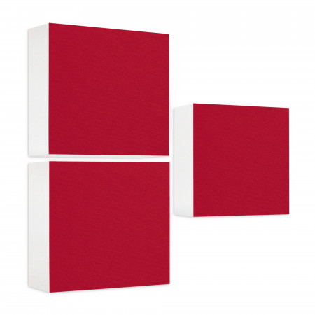 Schallabsorber aus Basotect ® G+ / 3x Regaleinsatz passend z.B. für IKEA KALLAX oder EXPEDIT
