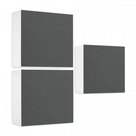 Schallabsorber aus Basotect ® G+ / 3x Regaleinsatz passend z.B. für IKEA KALLAX oder EXPEDIT