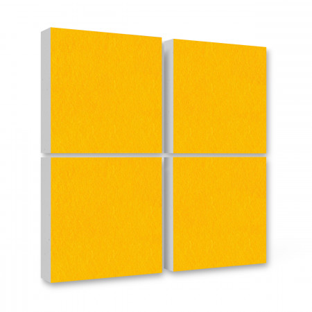 4 Schallabsorber Colore aus Basotect ® G+ / Akustik Schalldämmung 55x55cm