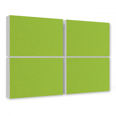 Schallabsorber aus Basotect ® G+ / 4 x Wandbild Akustik Schalldämmung 82,5x55cm