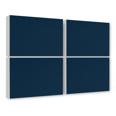 Schallabsorber aus Basotect ® G+ / 4 x Wandbild Akustik Schalldämmung 82,5x55cm