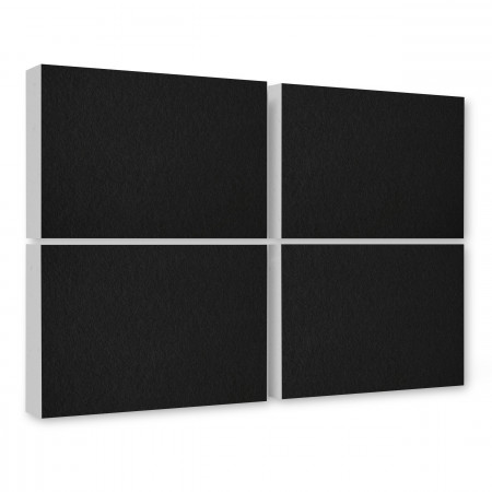 Schallabsorber aus Basotect ® G+ / 4 x Wandbild Akustik Schalldämmung 82,5x55cm