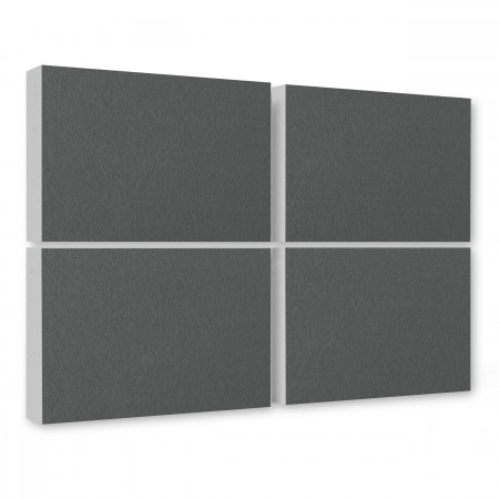 Schallabsorber aus Basotect ® G+ / 4 x Wandbild Akustik Schalldämmung 82,5x55cm