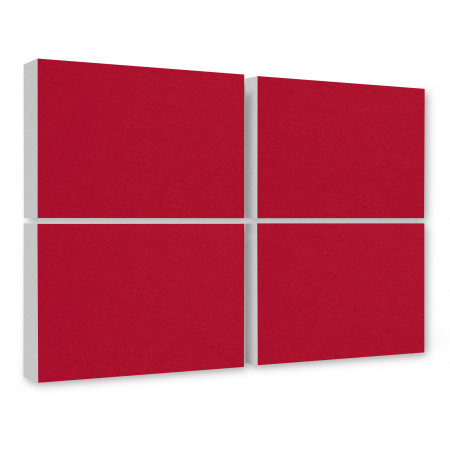 Schallabsorber aus Basotect ® G+ / 4 x Wandbild Akustik Schalldämmung 82,5x55cm