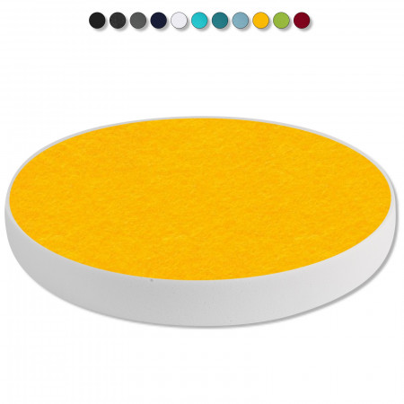 1 Acoustic sound absorber made of Basotect ® G+ / circle 40 cm (sunny yellow)