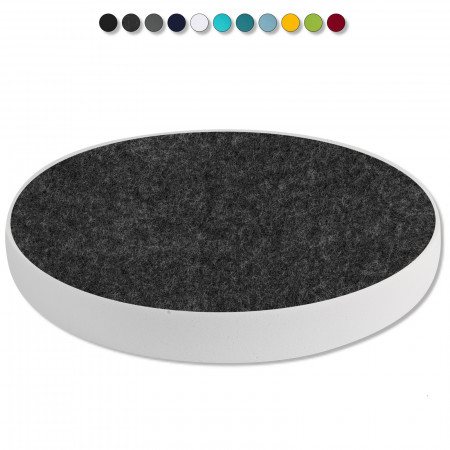 1 Acoustic sound absorber made of Basotect ® G+ / circle 40 cm (anthracite)