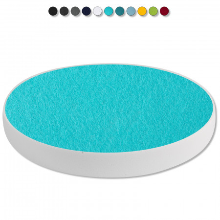 1 Acoustic sound absorber made of Basotect ® G+ / circle 40 cm (turquoise)